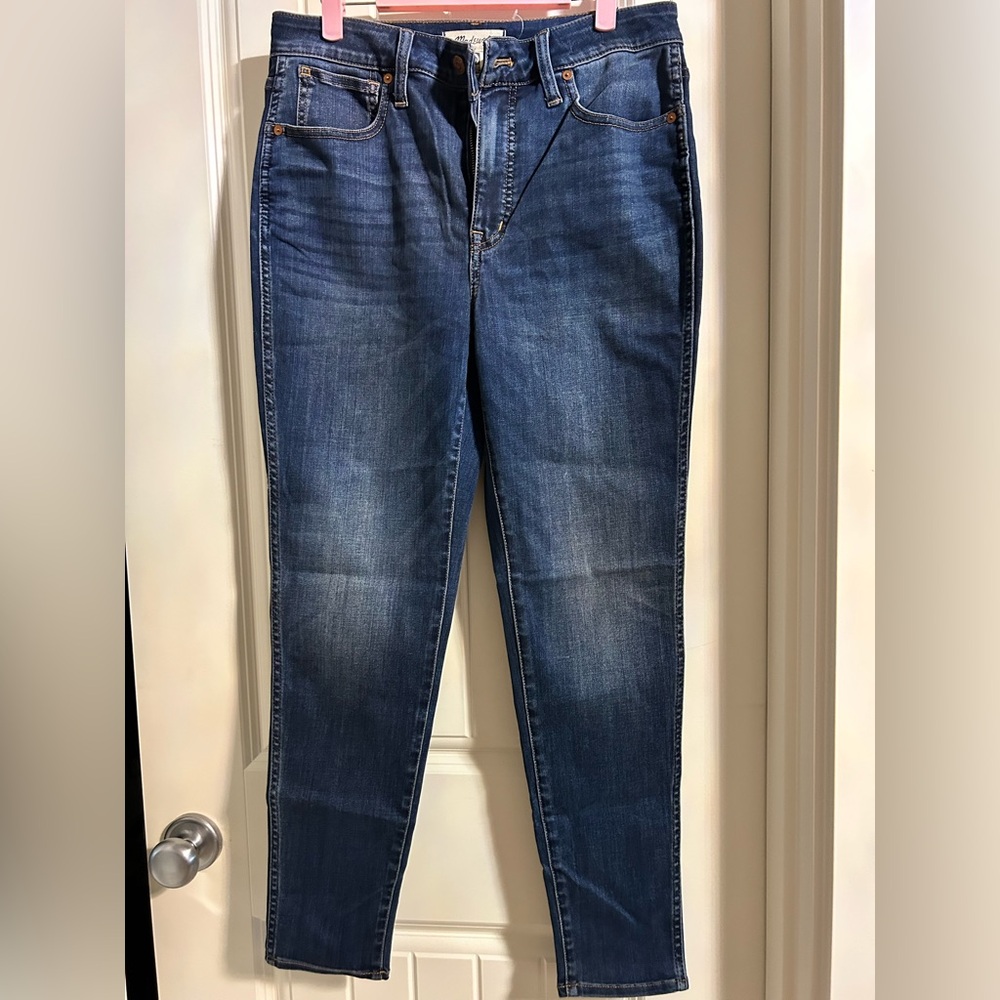 Madewell Dark Blue Curvy High Rise  Skinny Jeans